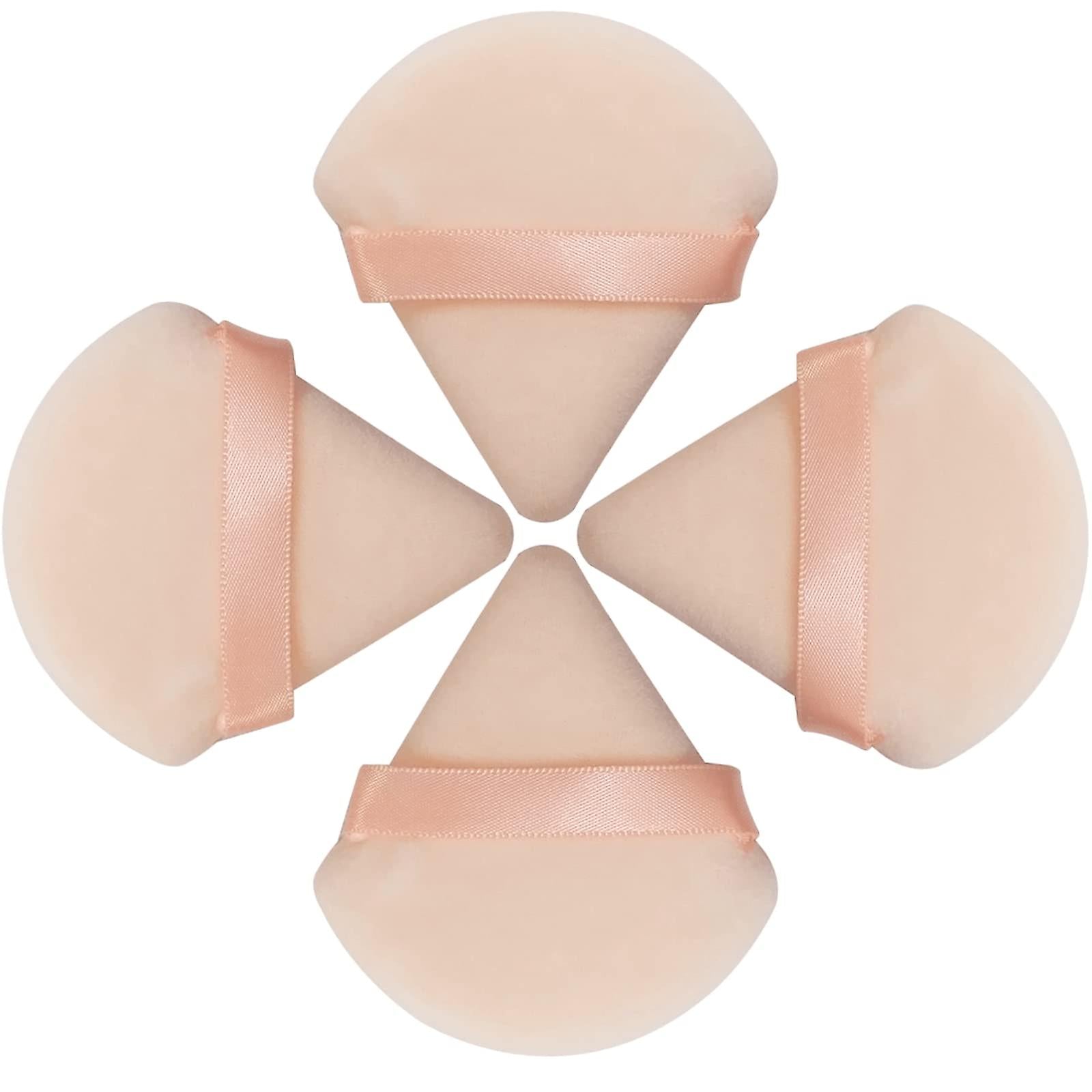 Triangle Powder Puff Beige (Pack of 4)