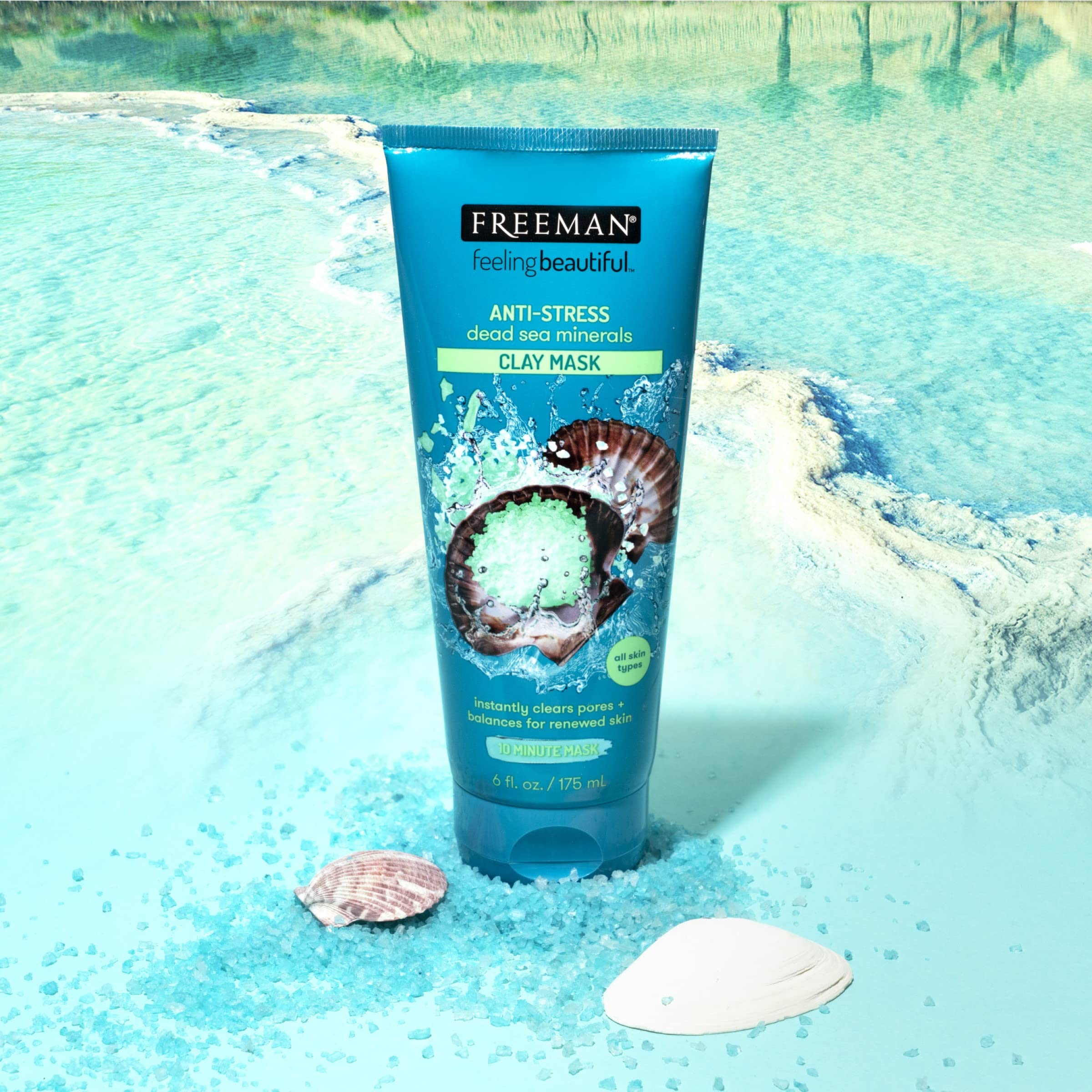 FREEMAN Anti-Stress Dead Sea Minerals Clay Mask