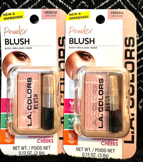 L.A Colors Professional Series BLUSH with Applicator, BSB332 Pink Blush, .13 Oz